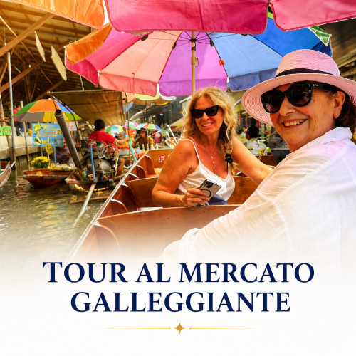Tour al mercato galleggiante di Bangkok con barche tradizionali, mercati locali e esperienza autentica thailandese