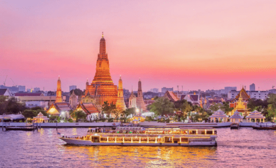 crociera lungo il fiume Chao Phraya