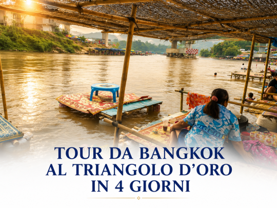 Tour da Bangkok al Triangolo d’Oro in 4 giorni con Chiang Rai, templi e paesaggi della Thailandia del nord